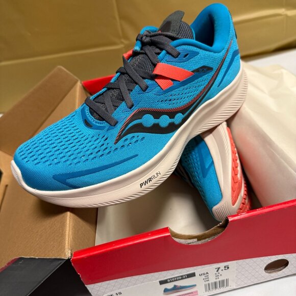 Saucony Ride 15 Women's Shoes Ocean ShadowSize 7.5 - Picture 1 of 10